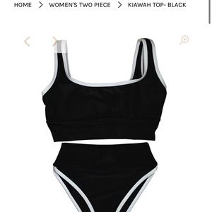 Lain Snow bikini black top(small) and bottom(medium). New with tags, never worn.